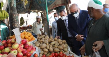بالكمامة .. محافظ قنا يتفقد الأسواق للأطمئنان على الأسعار وتوافر السلع (صور)