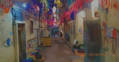 بهجة رمضان.. قارئ يشارك بصور لتزيين شارع بمنطقة غبريال بالإسكندرية