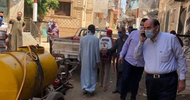 رئيس مدينة منوف : تطهير قرية كفر بلمشط يوميا للوقاية من اخطار كورونا 