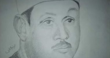 "شعبان" طالب جامعى يشارك برسوماته الفنية لإبراز موهبته