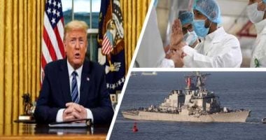 باختصار..أهم الأخبار العربية والعالمية حتى منتصف الليل..ترامب: سنقدم أجهزة التنفس الصناعى لدول تحتاجها بشدة.. اكتشاف عدة إصابات بكورونا على متن مدمرة أمريكية بالكاريبى.. تسجيل 768 وفاة جديدة بالوباء فى بريطانيا