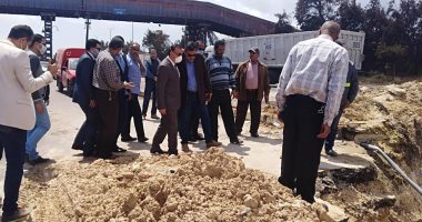 انقطاع المياه بسبب كسر مفاجئ فى خط غرب الإسكندرية.. والمحافظ يتابع الإصلاحات