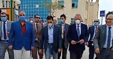 وزير الشباب ومحافظ القليوبية يفتتحان مشروعات وملاعب بنادى العبور