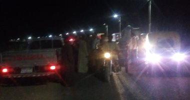 إصابة سائق فى إصطدام تروسكيل بسيارة على الطريق الزراعى الغربى بالأقصر