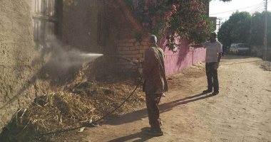 حملات تطهير بالبحاروة ونجع الطويل والنجع وتعقيم ورش السنترال والمطحن بإسنا والأقصر