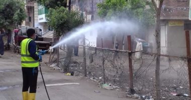 "مياه القليوبية" تطهر شوارع القناطر الخيرية للحد من انتشار كورونا