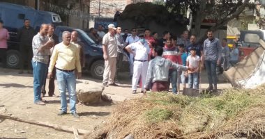 حى غرب المنصورة يشن حملة لإزالة العقارات المخالفة 