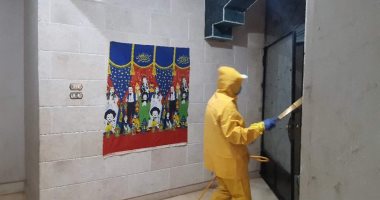 تعقيم مستشفى الحميات ومساجد بنى سويف لمواجهة فيروس كورونا 