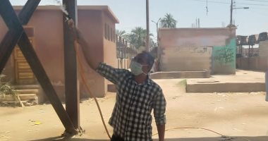 تعقيم مكاتب البريد والبنوك الزراعية خلال حملة مكبرة بصدفا في أسيوط
