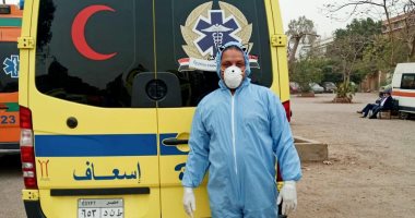 الجيش الأبيض .. حمدى مسعف بهيئة إسعاف القاهرة  فى مواجهة كورونا