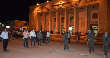 حملات نظافة ورفع الإشغالات خلال أوقات حظر التجوال فى الأقصر.. صور