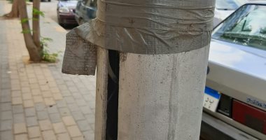 شكوى من عمود إنارة مكشوف بشارع المتحف الزراعى بالدقى 