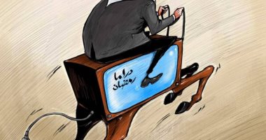 كاريكاتير صحيفة إماراتية.. سباق دراما رمضان تأثر سلبا بفيروس كورونا