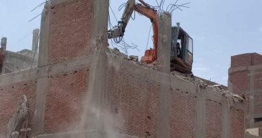 صور.. محافظة الجيزة تزيل 6 عقارات مخالفة بالهرم والعمرانية والطالبية وجنوب