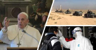 باختصار.. أهم الأخبار العربية والعالمية حتى 12 ظهرا.. البابا فرنسيس يدعو للتمسك بالحذر لمكافحة الوباء.. تفجيران انتحاريان يستهدفان الاستخبارات بالعراق.. وارتفاع حصيلة الإصابات بكورونا فى إسرائيل لـ 15589