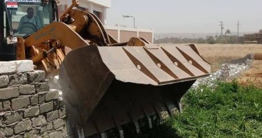 إزالة 29 حالة تعدى على الأراضى الزراعية وأملاك الدولة بسوهاج خلال 4 أيام