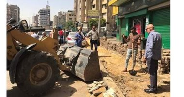 تنفيذ حملات لإزالة مخالفات البناء والإشغالات فى 5 أحياء غرب القاهرة