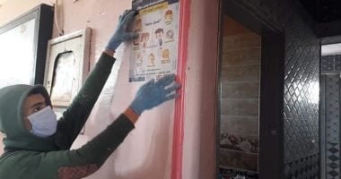صور.. شباب "رمانة " بشمال سيناء يعقمون منشآت حكومية وأهلية بجهود تطوعية