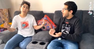 على طريقة هربانة منها.. وصلة مزاح بين أيتن عامر وابن شقيقتها على تيك توك