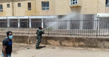 تطهير وتعقيم شوارع وميادين بورسعيد وميت خاقان بالمنوفية لمواجهة كورونا