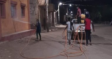 صور.. مدينة الطود تواصل حملاتها للرش والتعقيم ليلاً