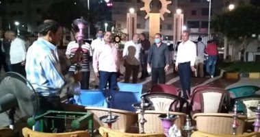 غلق وتشميع 7 محال مخالفين لقرارات الحظر بقرى المحلة الكبرى.. صور