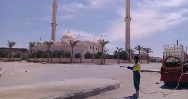 صور.. تطهير وتعقيم المساكن والشوارع بمدينة رأس سدر بجنوب سيناء 