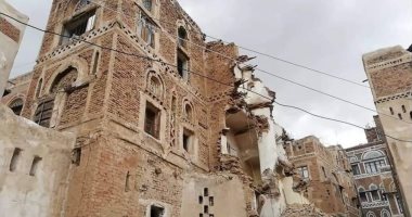 انهيار مواقع أثرية فى صنعاء بسبب الأمطار الغزيرة (صور) 