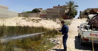 صور.. حملة تعقيم وتطهير جديدة لأحياء مدينة العريش
