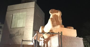 "السياحة" تكشف تفاصيل تركيب الكباش الأربعة بميدان التحرير بعد ترميمها