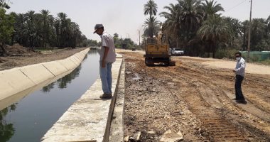 رى أسوان تنفذ أعمال تأهيل ترعة دراو الرئيسية