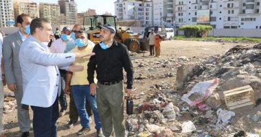 محافظ المنوفية يتابع أعمال رفع تراكمات القمامة ونواتج الهدم بشبين الكوم