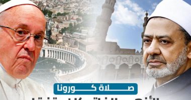 الأزهر والفاتيكان يحددان 14 مايو يوما للصلاة للتخلص من كورونا.. إنفوجراف