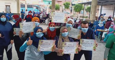 صحة الغربية تُكرم المجموعة الثانية من الجيش الأبيض بمستشفى الحجر الصحى 
