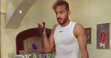 استعدادات من نار قبل عودة النشاط.. كهربا يستغل العزل المنزلي في التدريبات "صور"