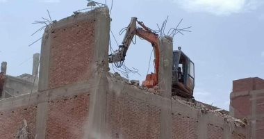 1450 حالة بناء مخالف وتعديات على أملاك الدولة والأراضى الزراعية بالجيزة خلال شهر