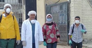 محافظة الجيزة تعقم شوارع 7 مراكز ومدينة ضد كورونا ..صور
