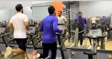 شاهد.. ياسر إبراهيم يتدرب فى الجيم استعداداً لعودة الدورى