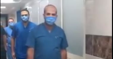 صور.. "سوف نبقى هنا كى يزول الألم".. رسالة الفريق الطبى بالحجر فى قها
