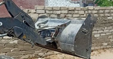 صور .. إزالة التعديات عن 2400 متر من أراضى الدولة فى برج العرب بالإسكندرية
