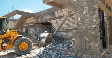 صور.. تنفيذ 18 قرار إزالة لمخالفات البناء وتعديات الأراضى فى العامرية