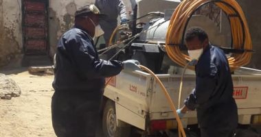 صحة أسوان: عمليات تعقيم وتطهير بكلح الجبل بادفو وكيما بأسوان