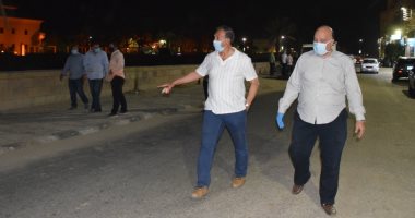 صور.. سكرتير وقيادات الأقصر يقودون جولة ليلية لمتابعة حملات النظافة
