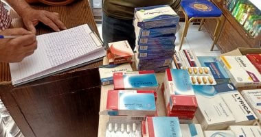 ضبط صيدليتين تبيعان أدوية مخدرة ومنتهية الصلاحية وكمامات مجهولة المصدر بالدقهلية