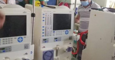 بدل طبية وبوابة تعقيم وماكينات غسيل كلوى تبرعات لمستشفيات بني سويف