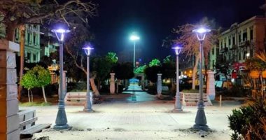 خلال الحظر.. جولة لرئيس حى الجمرك بالإسكندرية لرفع كفاءة الإضاءة.. صور