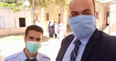 الجيش الأبيض.."أحمد وعمرو" أمن بمستشفى حميات بورسعيد فى مواجهة كورونا