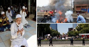 صور.. العالم هذا المساء.. أعمال عنف فى كينيا بسبب إزالة سوق شعبى وهدم منازل التجار.. آلاف المسلمين يؤدون صلاة الجمعة حول العالم مع الالتزام بالتباعد.. وقفة احتجاجية فى كاليفورنيا للمطالبة بإلغاء حظر كورونا