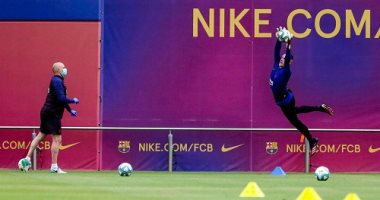 برشلونة يواصل تدريباته لليوم الثانى على التوالى.. صور