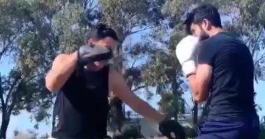 فيديو.. فرجانى ساسى يتحول للاعب "بوكس" فى توقف الدورى 
